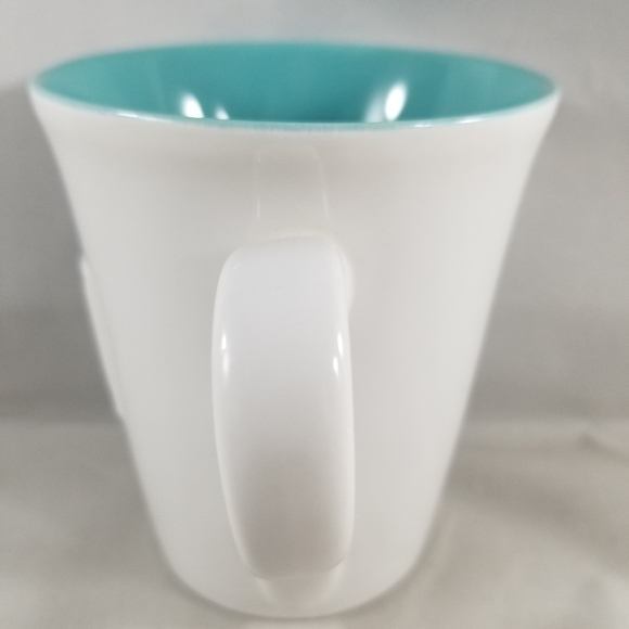 Starbucks Press Mug 2006 Blue White 14 Ounces Coffee Tea - Picture 4 of 10